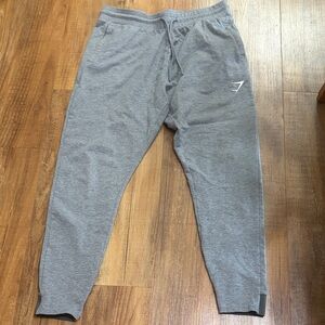 Gymshark gray joggers with pockets size large